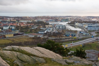 Keillers Park offering great panoramic views of the city of Gothenburg.
