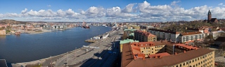 Gothenburg as viewed from Sjomanstornet statue.