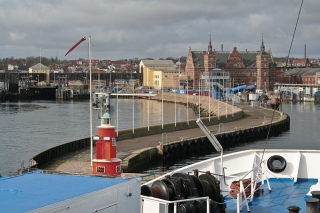 On the ferry on the way to Copenhagen.