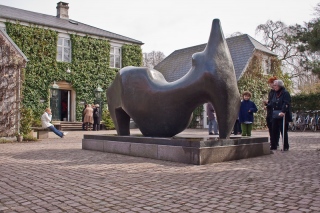 Outside the Louisiana Museum of Modern Art.