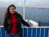 Rhonda on the ferry on our way to the Louisiana Museum of Modern Art on the way to Copenhagen.