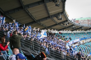 The roudy fans had their own section.