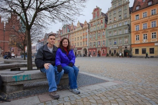 Here we are in the Wroclaw town square