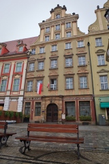 In order to have symmetry in the windows, this building has a fake window constructed on the 4 floor on the left side.