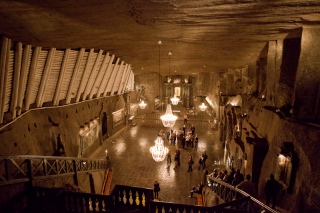 The Kinga chapel in the Wieliczka Salt Mine.