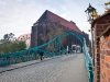 Tumski Bridge with a view of St. Mary\'s cathedral.