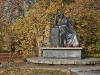 A statue of Juliusz Slowacki a Polish Romantic poet, considered to be one of the 
