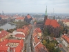 Church of the Holy Cross on the right and St Mary's cathedral on the left.