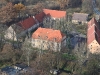 A view of a farm as seen from Bolkow castle.