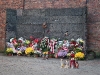Auschwitz Wall of Death. Execution wall located between blocks 10 and 11.
