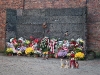 Auschwitz Wall of Death. Execution wall located between blocks 10 and 11.