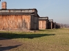 Wooden barracks of Auschwitz II.