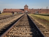 The main gate of Auschwitz II-Birkenau