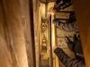 Wieliczka Salt Mine looking down 380 stairs.  We walked down these stairs to start the tour.  It\'s a long ways down there.