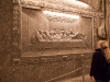 The Last Supper salt carving in the Kinga chapel at the Wieliczka Salt Mine.