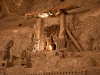 In the Kinga chapel at the Wieliczka Salt Mine.