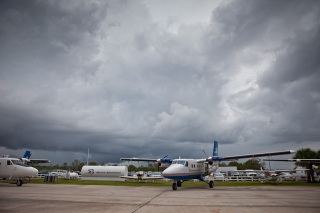 A bit of a weather hold as some interesting clouds pass over the DZ.