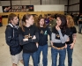 SDC Furies XP (Rhonda, Shannon, Karyn, and Anabel) dirt diving the rounds the night before the meet starts with Brian Johnson coaching them.