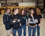 SDC Furies XP (Rhonda, Shannon, Karyn, and Anabel) dirt diving the rounds the night before the meet starts with Brian Johnson coaching them.