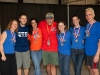 SDC Furies XP with their coach Brian Johnson and Dave SDC's pilot after the awards presentation.