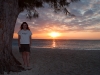 Rhonda in front of a great sunet.  This is located just outside of the Casa Havana resturant.