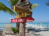 Famous sign at Rum Point.